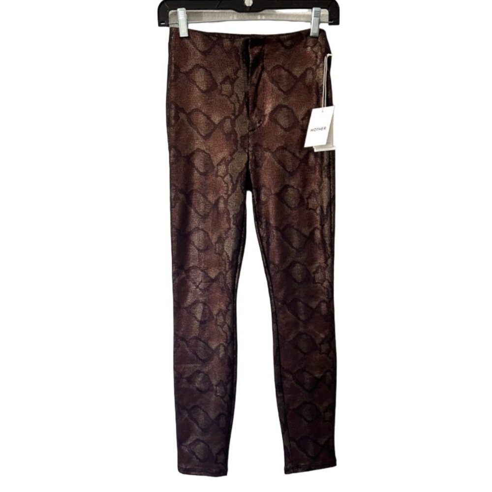 Mother high waisted Seamless Looker Ankle 26 Slither snakeskin print legging NWT